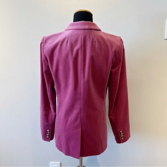 J Crew Pink Velvet Parke Blazer - Picture 6 of 13